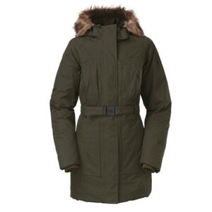 The North Face Brooklyn Down Jacket Parka in Fig Green, Medium